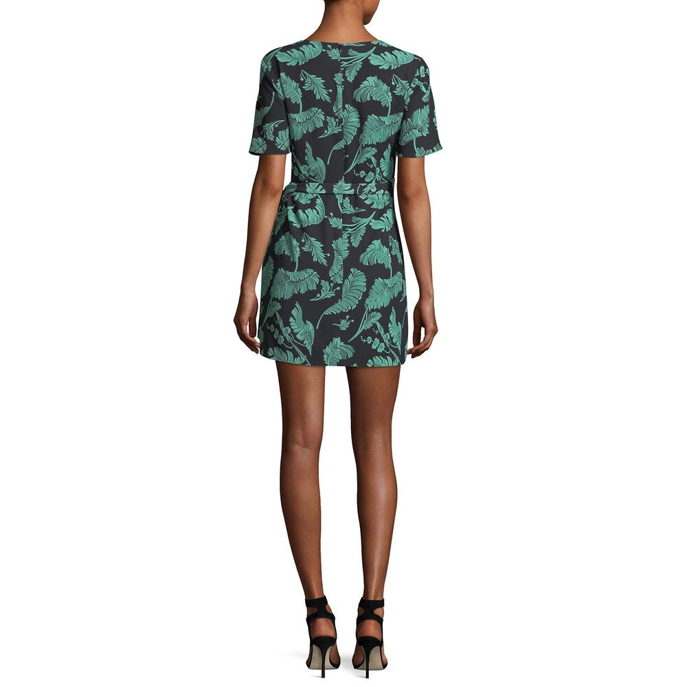 Cinq à Sept Bia Palm Print Mini Dress with Tie Side Size 4 - Picture 4 of 8